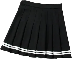 Women High-Waisted Elastic Mini Pleated Skirts Fashion Summer A-Line Slim Fit Skirt
