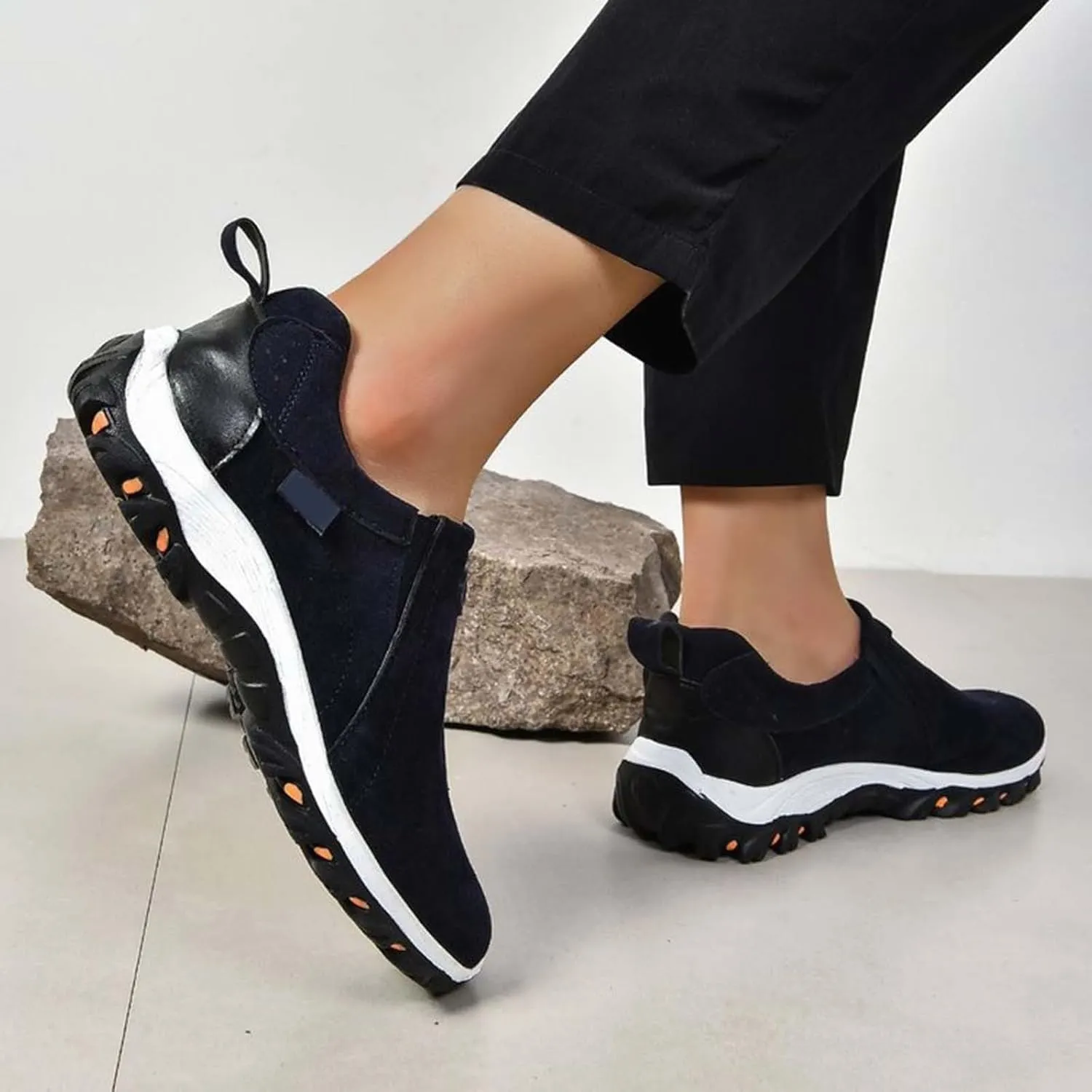 Women Loafers Sport Shoes Running Shoes Breathable Fashion for Student and Teenagers Ladies Slip On Casual Boys