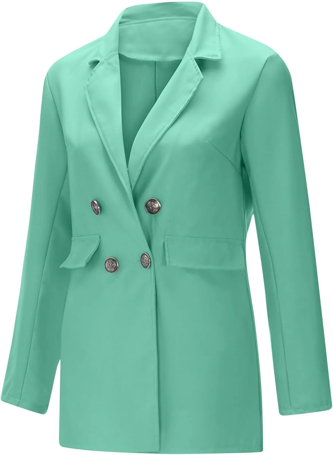 Womens Blazers Suit Jackets Dressy Casual Office Attire Double Breasted Blazer Jackets Professional Clothes
