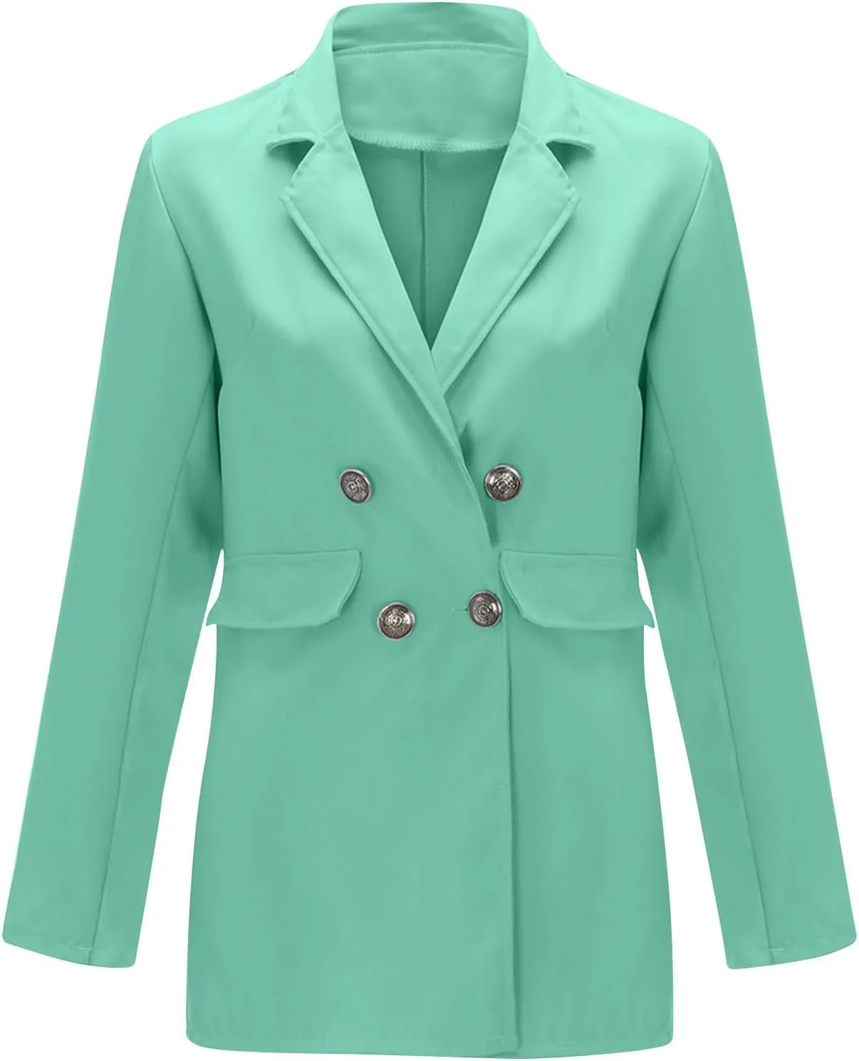 Womens Blazers Suit Jackets Dressy Casual Office Attire Double Breasted Blazer Jackets Professional Clothes