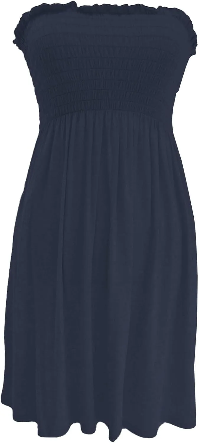 Women's Casual Dresses Summer Trendy Sheath Sleeveless Striped Printed Solid Color Dress 2025, S-3XL