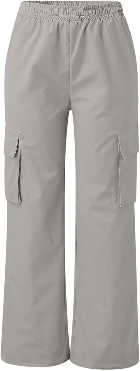 Women's Casual Loose Drawstring Elastic High Waisted Harem Pants Comfy Trousers Wide Leg Cotton Linen Yoga Long Pants
