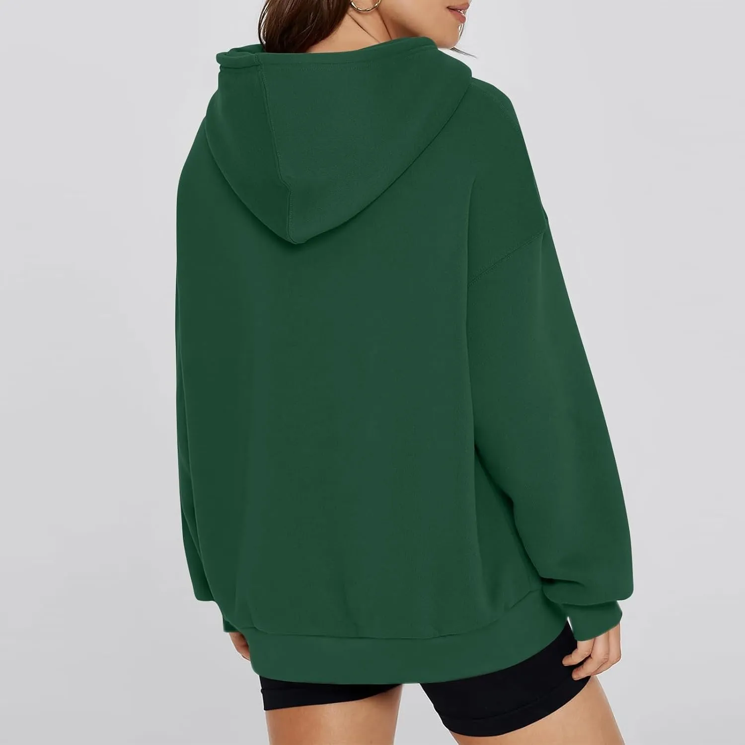 Women'S Fashion Hoodies & Sweatshirts 2024 Fall Drop Shoulder Pullover Sweaters Long Sleeve Tops With Pocket