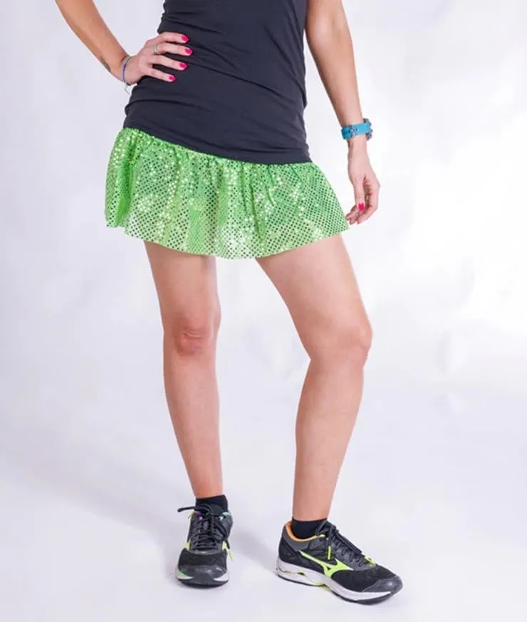 Women's Sparkle Running Skirt | Running Tutu | Glitter Running Skirt | Running Costume | Sequin Running Skirt