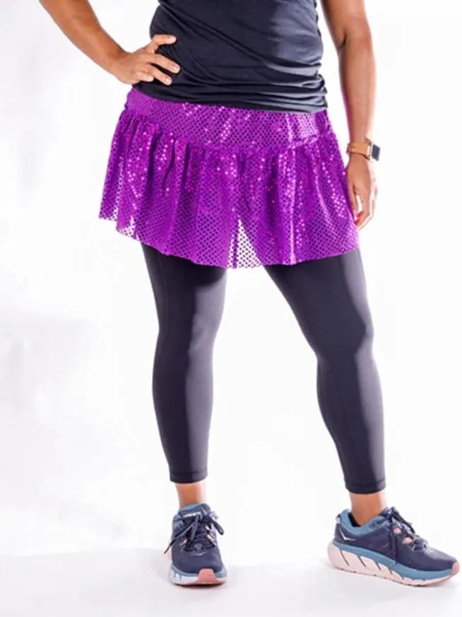 Women's Sparkle Running Skirt | Running Tutu | Glitter Running Skirt | Running Costume | Sequin Running Skirt