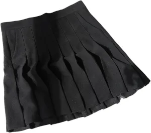 Womens Summer Fashion High Waisted Basic A-Line Mini Pleated Skirts