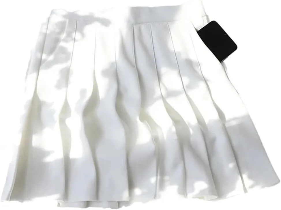Womens Summer Fashion High Waisted Basic A-Line Mini Pleated Skirts