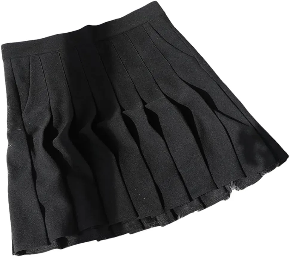 Womens Summer Fashion High Waisted Basic A-Line Mini Pleated Skirts