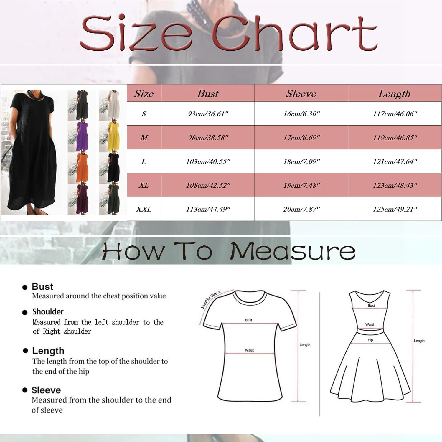 Women's Summer Short Sleeve Maxi Dress 2025 Casual V Neck High Waist A-Line Solid Boho Flowy Loose Long Dresses