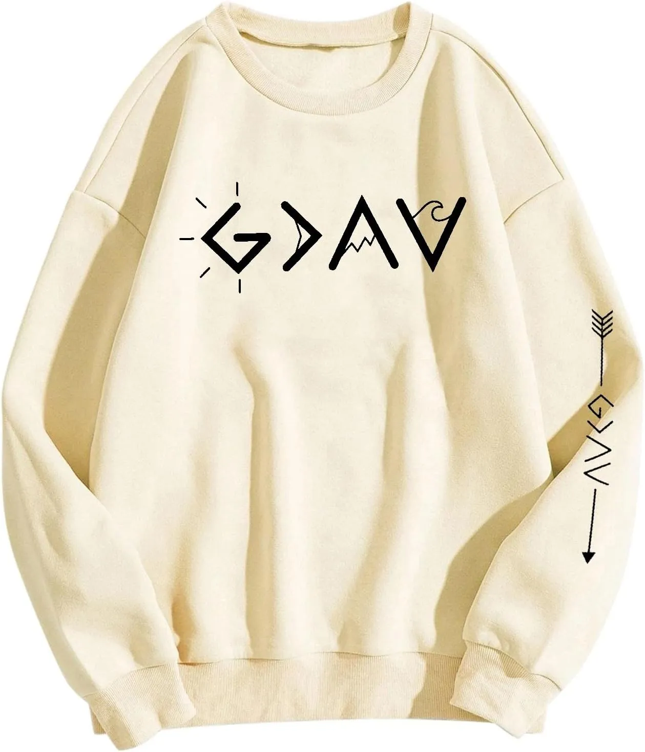 Womens Sweatshirt Trendy Casual Comfort Tshirts Drop Shoulder Long Sleeve Round Neck Oversized Sweatshirts Outfits