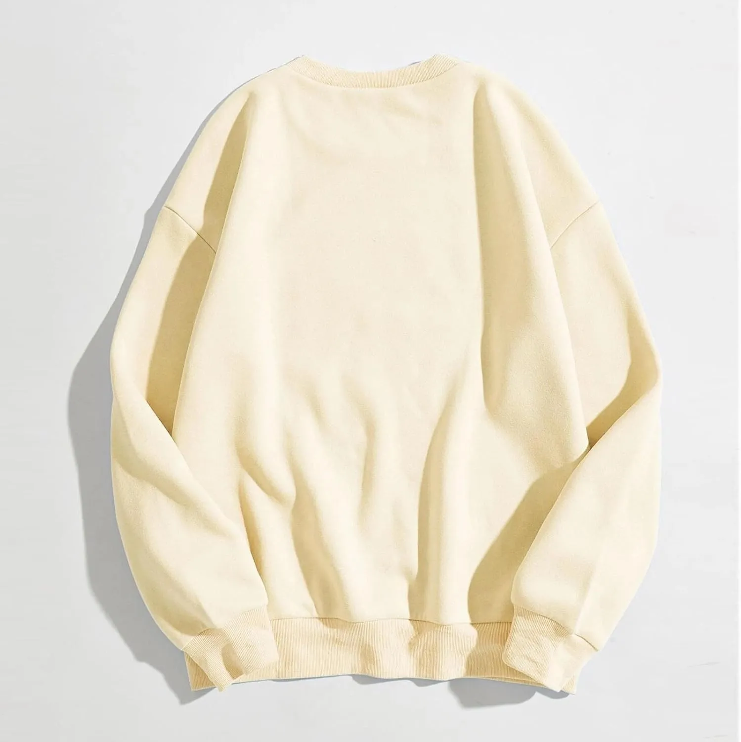 Womens Sweatshirt Trendy Casual Comfort Tshirts Drop Shoulder Long Sleeve Round Neck Oversized Sweatshirts Outfits