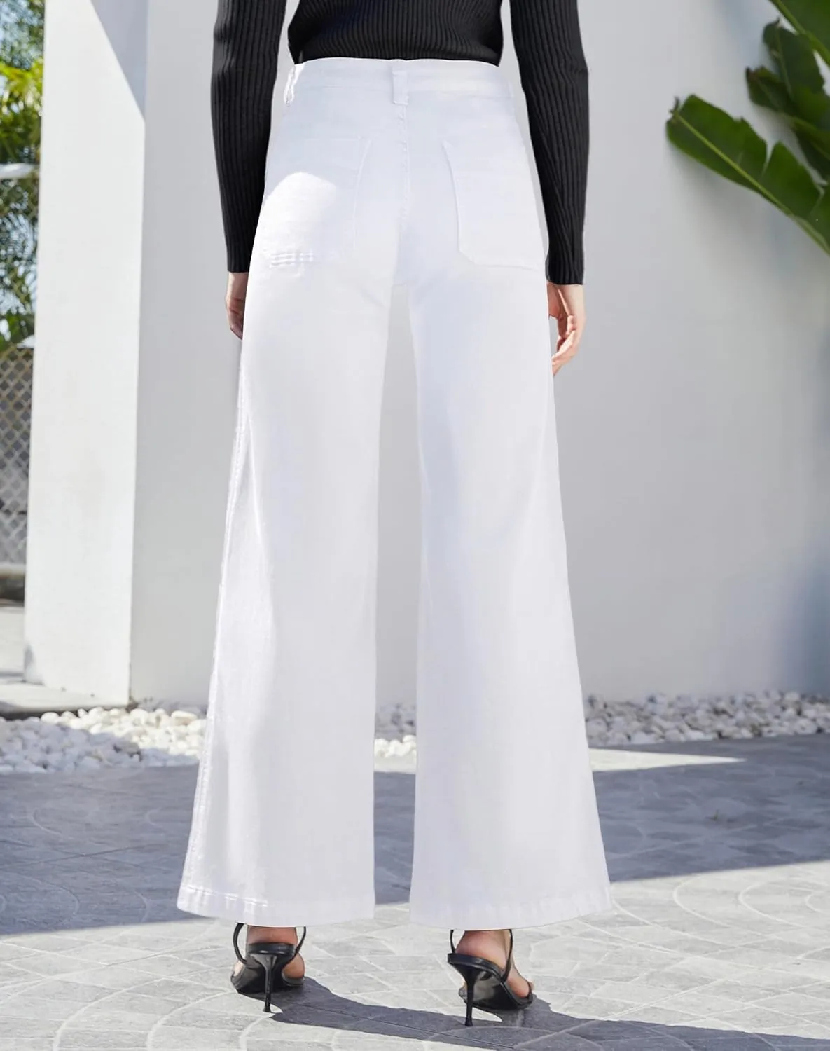 Women's Wide Leg Sweatpant Jeans Y2k Baggy Loose Trouser Jeans High Waisted Stretch Denim Pants