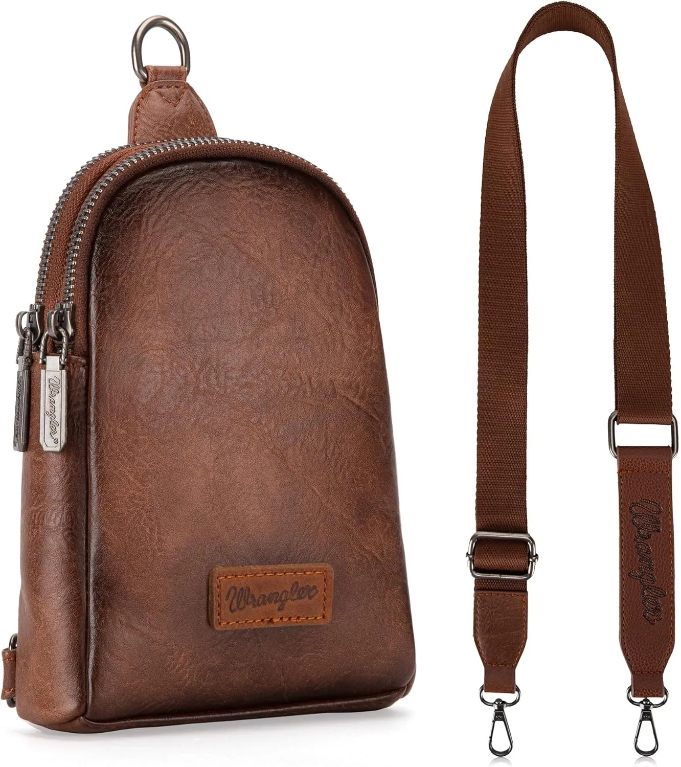 Wrangler Small Crossbody Sling Bags for Women Fanny Packs Chest Bag for Travel Gift