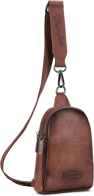 Wrangler Small Crossbody Sling Bags for Women Fanny Packs Chest Bag for Travel Gift