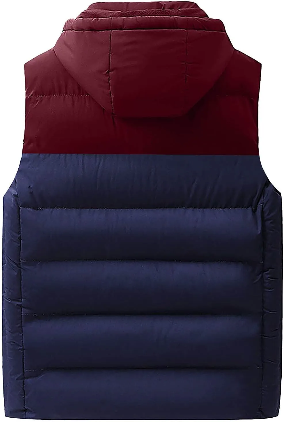 Ymosrh Men's Down Vest Lightweight Winter Vest Thicken Sleeveless Jacket With Hood Coats Puffer Vests Outerwear, L-6XL