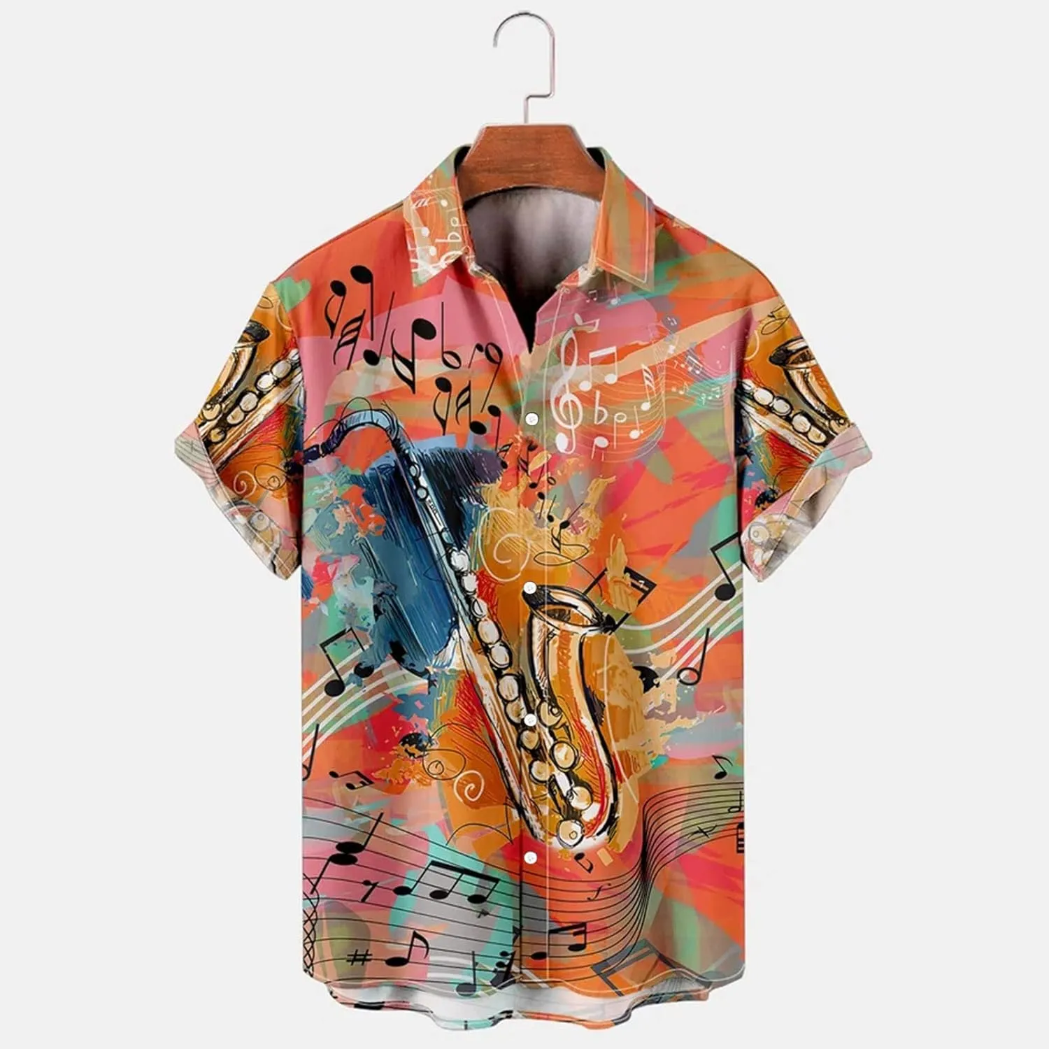 Ymosrh Men's Summer Shirts Hawaiian Floral Shirts Buttons Up Tropical Holiday Beach Shirts Button Short Shirts, XL-3XL