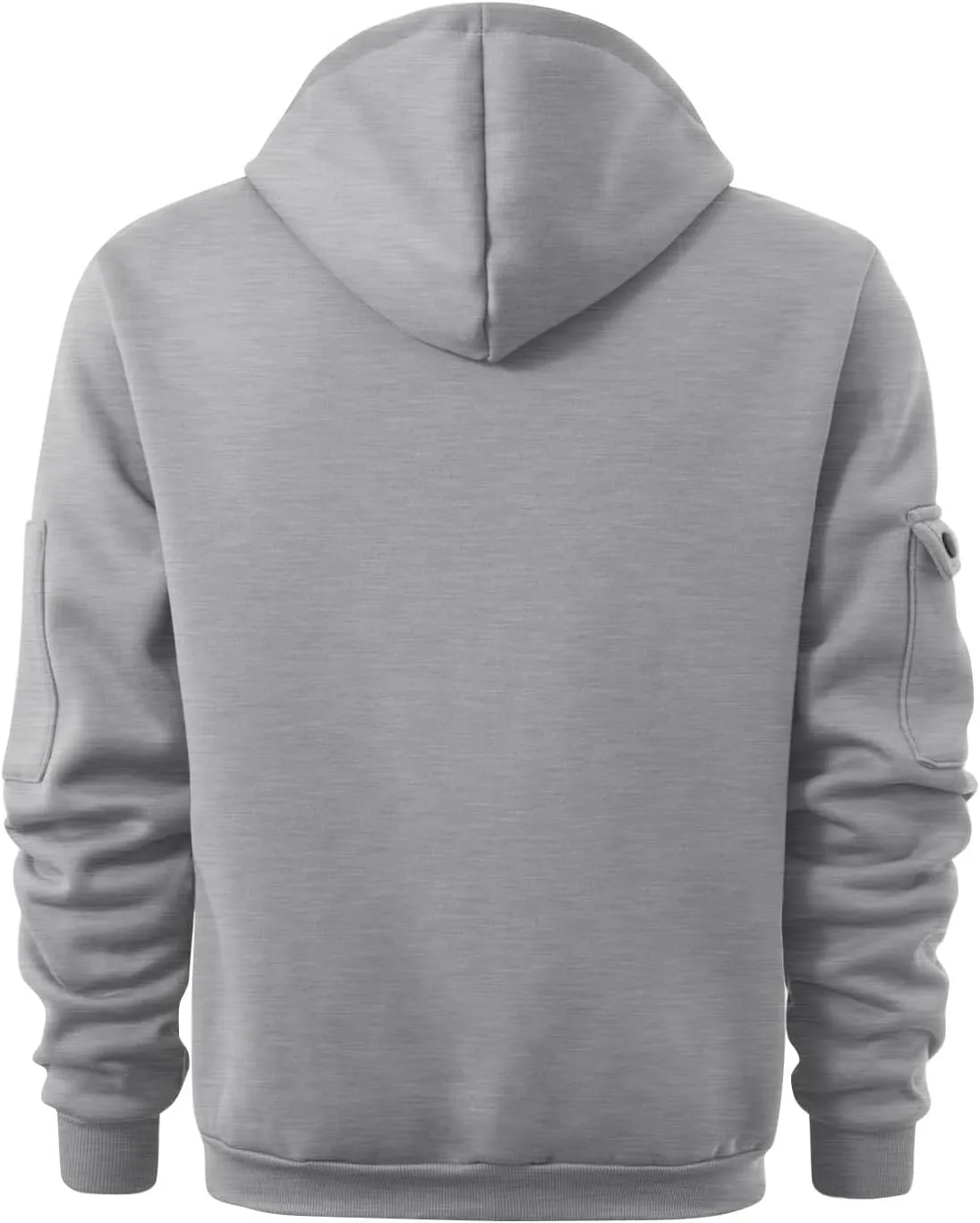 Ymosrh Mens Tactical Cargo Hoodie Athletic Work Hooded Sweatshirt Pullover Hoodies with Zipper Pockets Winter Sweatshirts